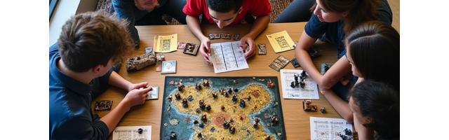 Personas aprendiendo estrategias de un juego de mesa complejo